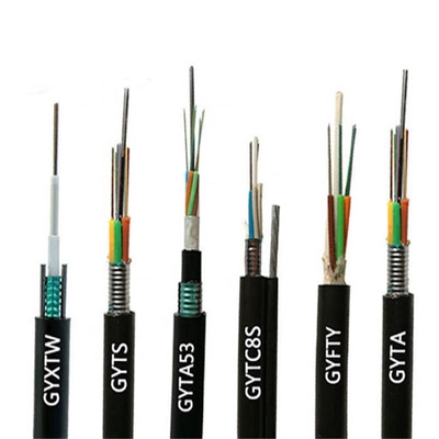 Corazones de fibra óptica G652D Gyta del cable 2 - 288 del solo modo de la comunicación