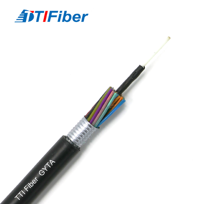 Cable de fribra óptica al aire libre 2 del tubo flojo bases 6 8 12 24 48 72 96 144 trenzadas