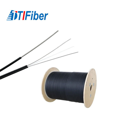 La fibra óptica de Ftth cae el cable 2/4/6/8 interiores al aire libre del solo modo de la base