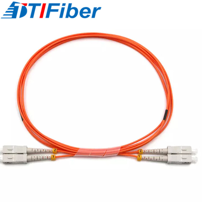 62.5/125 cordón de remiendo con varios modos de funcionamiento de la fibra óptica SC/UPC - cable de la fibra de SC/UPC SM DX