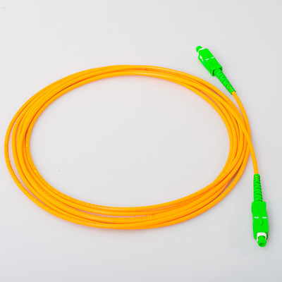 Unimodal polaco del cordón SC/LC/ST UPC de Jumper Yellow Fiber Optical Patch