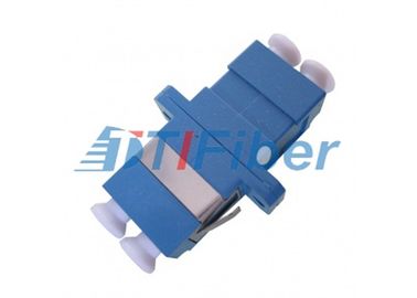 Manga de cerámica del color de las telecomunicaciones del duplex del LC del adaptador azul de la fibra óptica