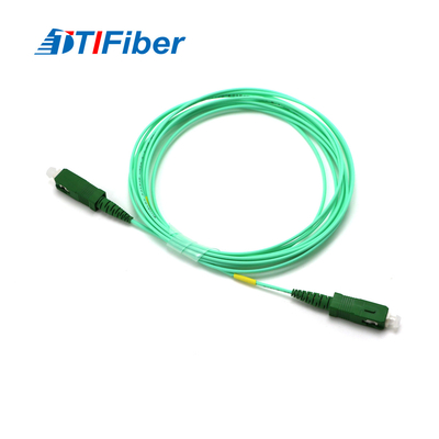 Cordón de remiendo de fibra óptica a una cara del SC APC de Aqua Color FTTH SM 9 125 1.6m m