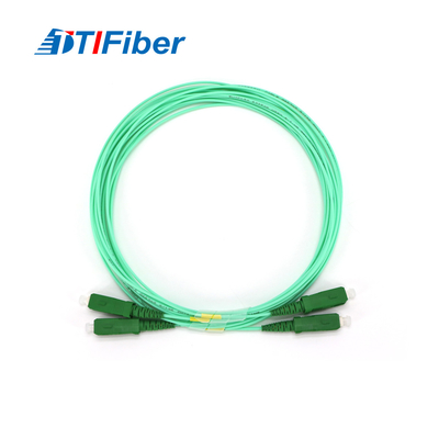Cordón de remiendo de fibra óptica a una cara del SC APC de Aqua Color FTTH SM 9 125 1.6m m
