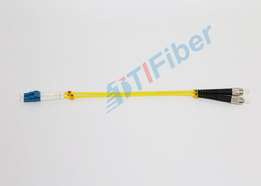 FC - cordón de remiendo de fibra óptica del duplex del cable de fribra óptica del solo modo del LC