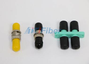 Tipo redondo a una cara adaptador óptico del adaptador de la fibra óptica del solo modo del ST/del UPC de la fibra