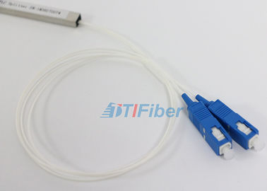 tipo de acero divisor del tubo 1X2 del cable de fribra óptica del PLC con el conector del SC/de la PC