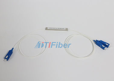 tipo de acero divisor del tubo 1X2 del cable de fribra óptica del PLC con el conector del SC/de la PC