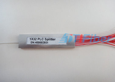 tipo de acero mini divisor de la fibra óptica, divisor óptico del tubo 1X32 del cable de audio