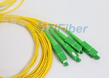 Divisor encajonado del cable óptico de Digitaces del divisor de la fibra óptica de SC/APC 1 x 4