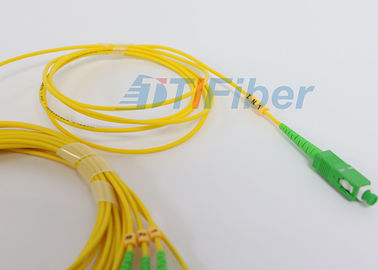 Divisor encajonado del cable óptico de Digitaces del divisor de la fibra óptica de SC/APC 1 x 4