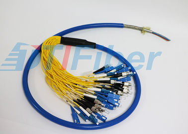 Coleta de la fibra óptica de la armadura del SC del ST LC FC con varios modos de funcionamiento para el panel de remiendo de fibra y el adaptador de la fibra