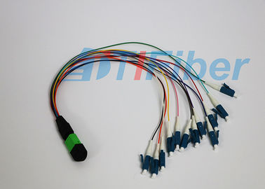 MPO/APC - el LC/el UPC 12 quita el corazón a la coleta de la fibra óptica construida sólidamente alrededor del cable