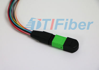 MPO/APC - el LC/el UPC 12 quita el corazón a la coleta de la fibra óptica construida sólidamente alrededor del cable