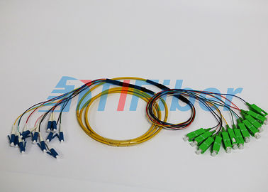 SC/UPC chaqueta multi de la base LSZH del modo 12 del cordón de remiendo al cable de fribra óptica del LC/del UPC