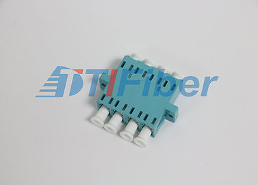 Quad el estilo LC/los adaptadores de la fibra óptica de la PC, acoplador plástico del cable de fribra óptica