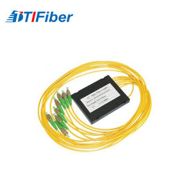 Los ABS amarillos modificados para requisitos particulares del divisor de la fibra del ABS de FTB encajonan la coleta de la fibra óptica del apc
