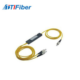 Divisor amarillo FC - FC de la fibra óptica del ABS del divisor FBT de la caja del ABS del cordón de remiendo de la fibra óptica