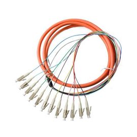 Cordón de remiendo de fibra óptica del SC UPC de la base de la naranja 12 con CE, cordón de remiendo de la fibra con varios modos de funcionamiento