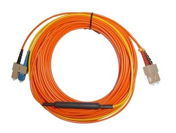 SC APC - cordón de remiendo de fibra óptica de la red del SC APC, negro blanco anaranjado