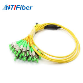SC/APC- fibra multi 24core de la base 12 del puente SC-SC APC de la fibra del cordón de remiendo de la fibra óptica de SC/APC