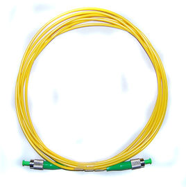 G657A1/A2 amarillean el material del ABS de los cables del solo modo del cordón de remiendo de la fibra óptica