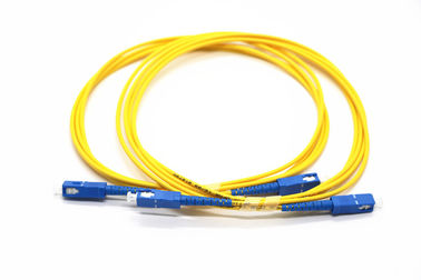 El cable del remiendo del solo modo de G652D, remiendo fibroóptico lleva el SC a una cara/el UPC de SX