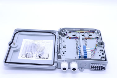 Aprobación material de 12 de los corazones del ABS de la fibra óptica de distribución de la caja ABS ISO del divisor