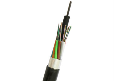 Cable de Ethernet de la fibra óptica de 12 bases GYTA al aire libre acorazado para directo enterrado