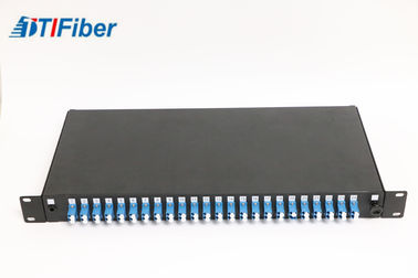 Caja terminal cargada de la fibra óptica del puerto LC48 con el panel de remiendo de la fibra óptica