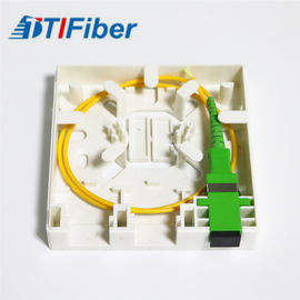 2 caja terminal de la fibra óptica del panel 86x86x27m m FTTH del zócalo del puerto
