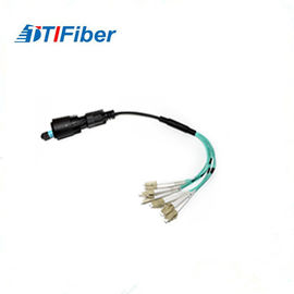 Cable con varios modos de funcionamiento colorido OM3 4G/5G con varios modos de funcionamiento MPO del remiendo al LC para la telecomunicación
