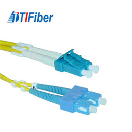 LC a la aprobación de 3M los 9.84ft 9/125um OS1 ROHS del duplex del solo modo del cable del remiendo de la fibra del SC