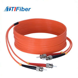 El remiendo durable de la fibra óptica telegrafía ST-ST-MM-OM3 fibras multi del duplex 1~144 a una cara