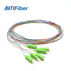 Tipo del color PVC/LSZH Zipcord del solo modo SC-SC 12 de la coleta de la fibra óptica del cable de puente