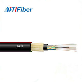Uso al aire libre de la telecomunicación de la base del solo modo 16 del cable óptico de la fibra de ADSS