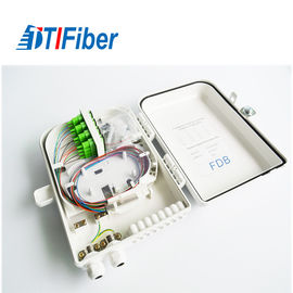 PLC al aire libre de la caja de distribución de la fibra óptica del divisor de los corazones de FDB FTTH 16 montado en la pared
