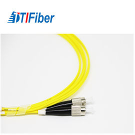 Cable durable del remiendo de la fibra óptica del solo modo, FC a la fibra óptica del cordón de remiendo del LC