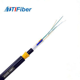 12 Spam el 120m del cable ADSS de la red de la fibra óptica de la base toda la sola envoltura de la ayuda dieléctrica del uno mismo