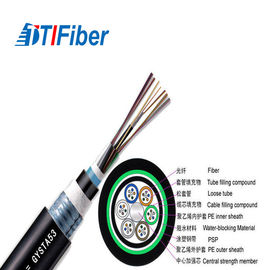 Cable de Ethernet acorazado de la fibra óptica GYTA53 4 8 12 24 48 tubo flojo trenzado 96 bases