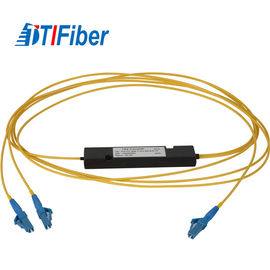 divisor encajonado del PLC del ABS del divisor del PLC de la fibra óptica de 1X2 LC APC unimodal