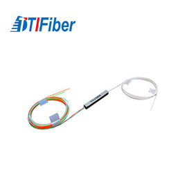 El tipo de acero divisor 1x2 del tubo del cable óptico sin el conector modificó longitud para requisitos particulares
