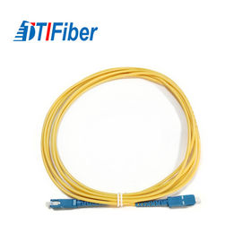 Chaqueta del PVC OFNP del cordón de remiendo de la fibra óptica del solo modo SC/UPC-SC/UPC los 2.0MM LSZH