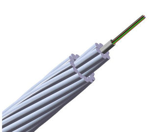 24 líneas eléctricas de arriba compuestas al aire libre del cable de toma de tierra del cable de fribra óptica de la base OPGW