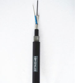 Alambre de acero GYTA33 de la fibra óptica de alambre del cable 24 del tubo flojo subacuático acorazado de la base
