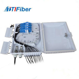 color blanco de 8 12 16 de la base de la fibra óptica de distribución de la caja ODB conectores del SC LC para FTTH