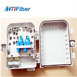 color blanco de 8 12 16 de la base de la fibra óptica de distribución de la caja ODB conectores del SC LC para FTTH