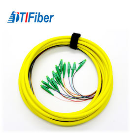 9/125 conector unimodal del LC APC de los cordones de remiendo de las coletas de la fibra 3 años de garantía