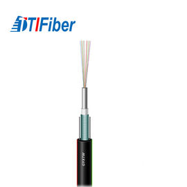 Tubo flojo central unimodal GYXTW acorazado del cable de la red de la fibra óptica de G652D