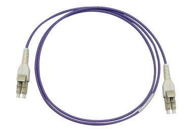 OM3, cordón de remiendo de la fibra óptica de OM4 Uniboot LC con el cable de OM4 LSZH